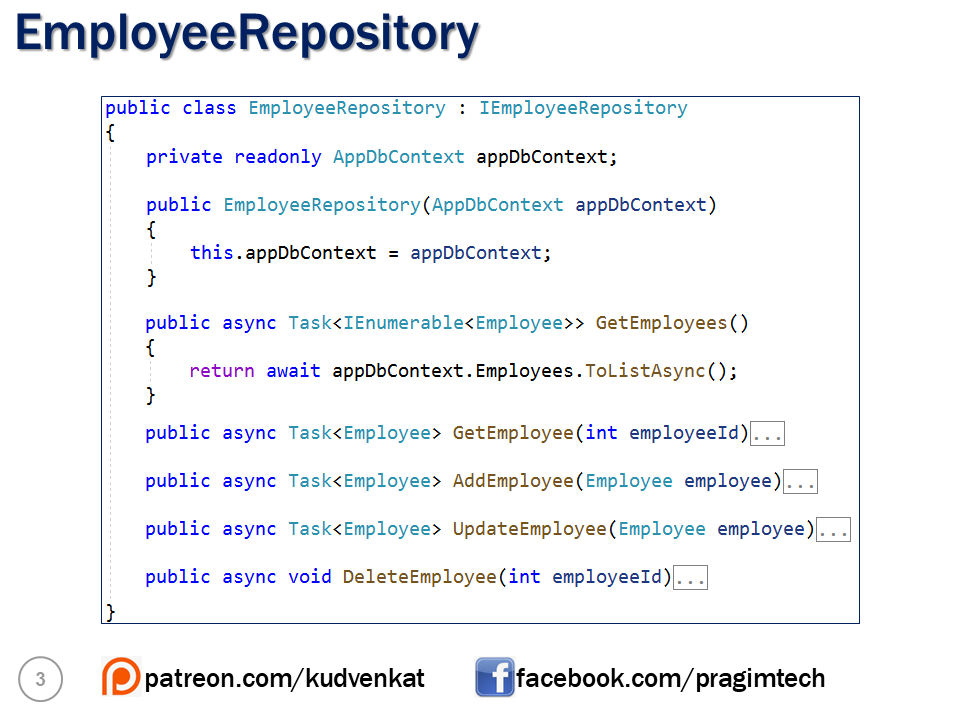 repository pattern for api